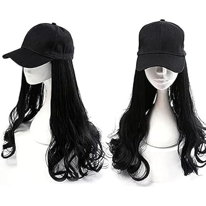 DILLARDS Black Synthetic Wig With Black Cap Fixed For Easy Wear - Image 2